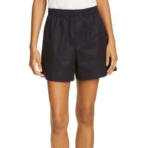 Helmut Lang High Waisted Cotton Twill Shorts